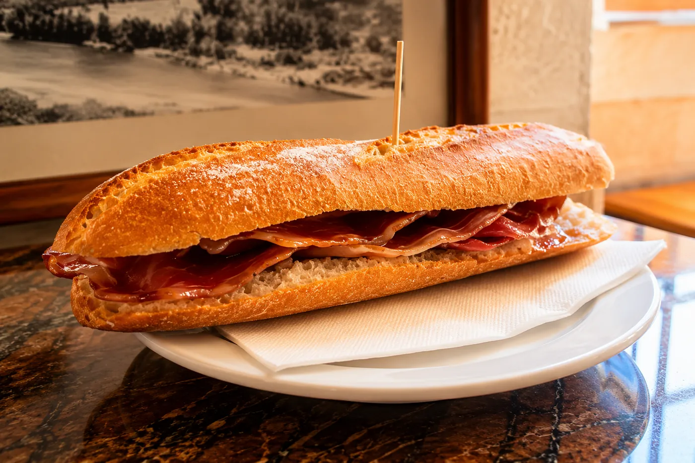 Bocadillo de panceta